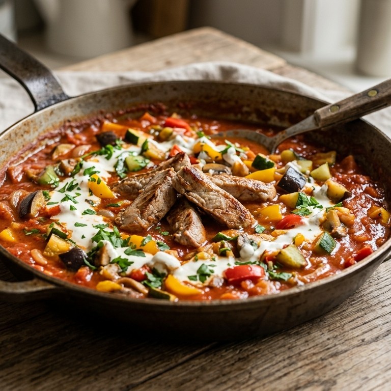 Groentenvlees pastasaus recept
