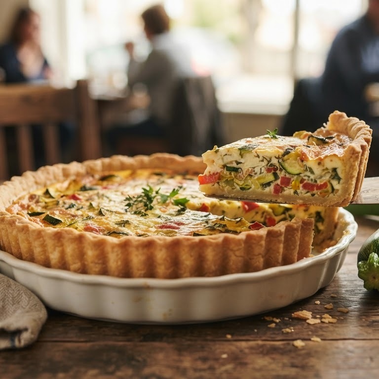 Groentequiche met kruidenkaas recept