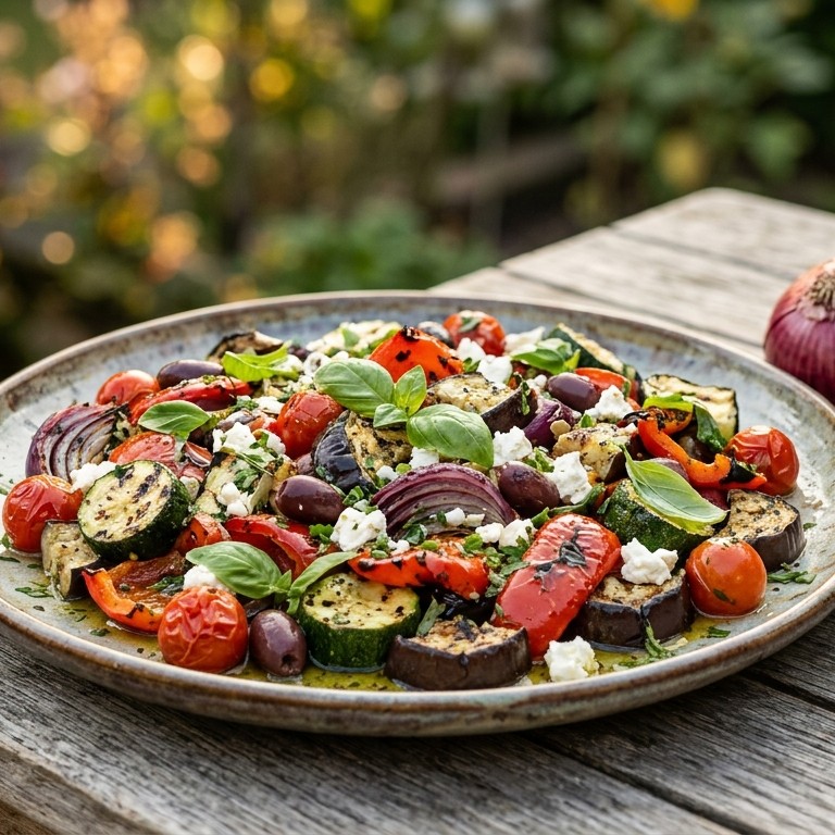 Groentesalade onder de grill recept
