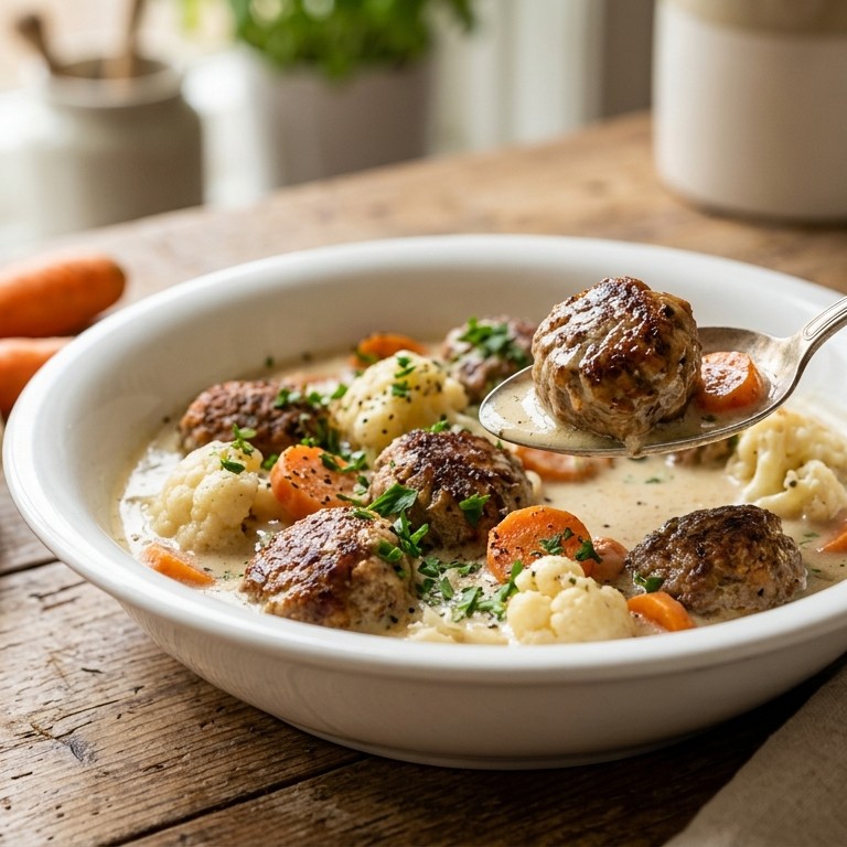 Groenteschotel met gehaktballen recept