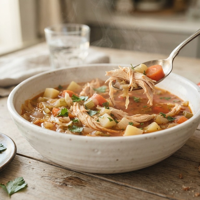 Groentesoep met kip recept