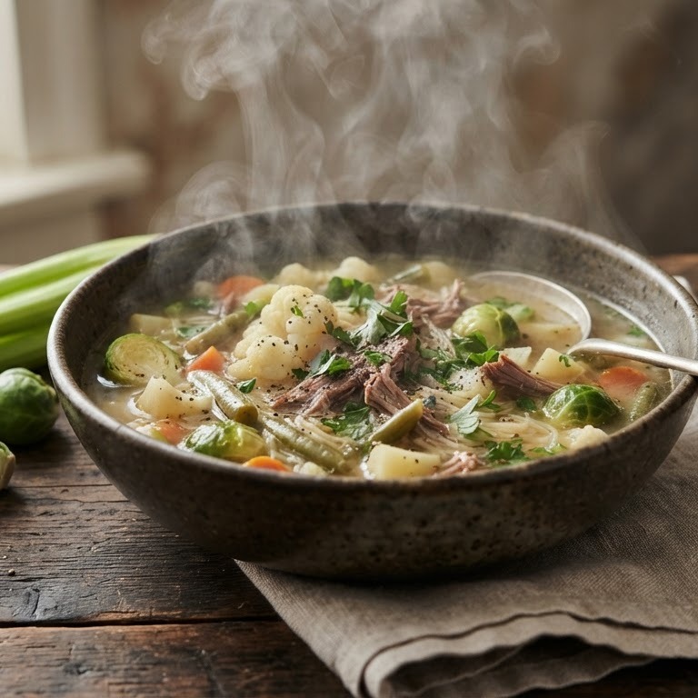 Groentesoep met rundvlees recept