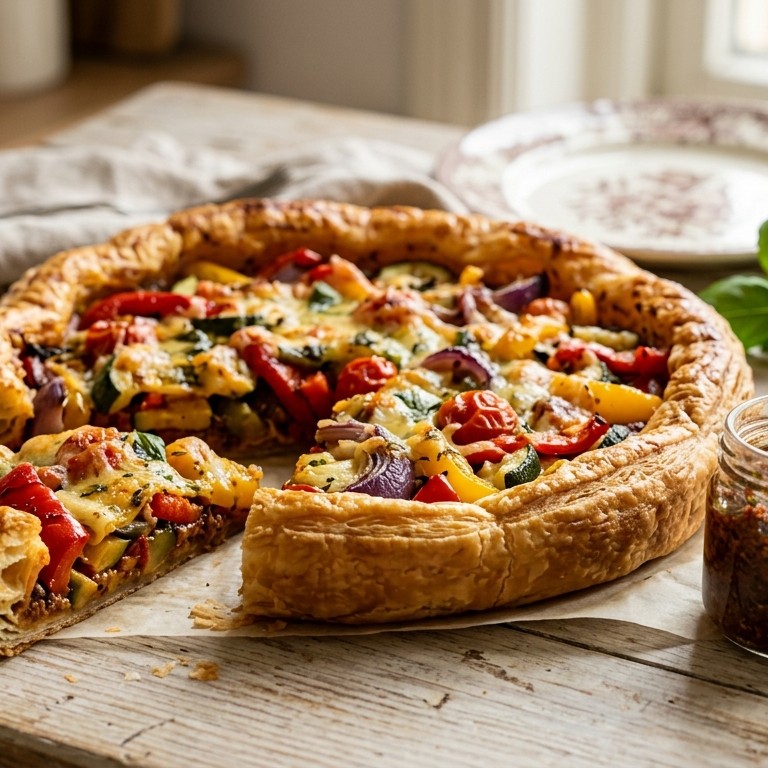 Groentetaart van croissantdeeg recept