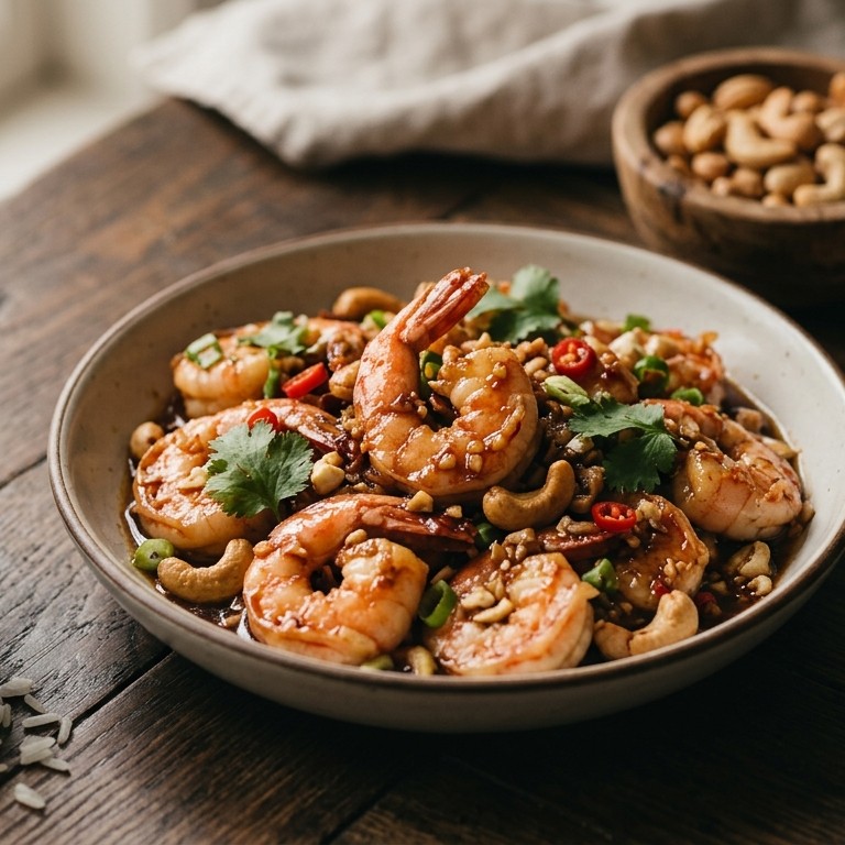 Grote garnalen met stevige tamarindesaus recept