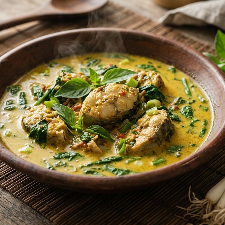 Gulai belung (stoofschotel van groente en makreel) recept