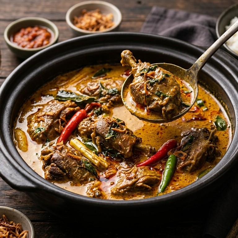 Gulai itik (eend in kruidige kokossaus) recept