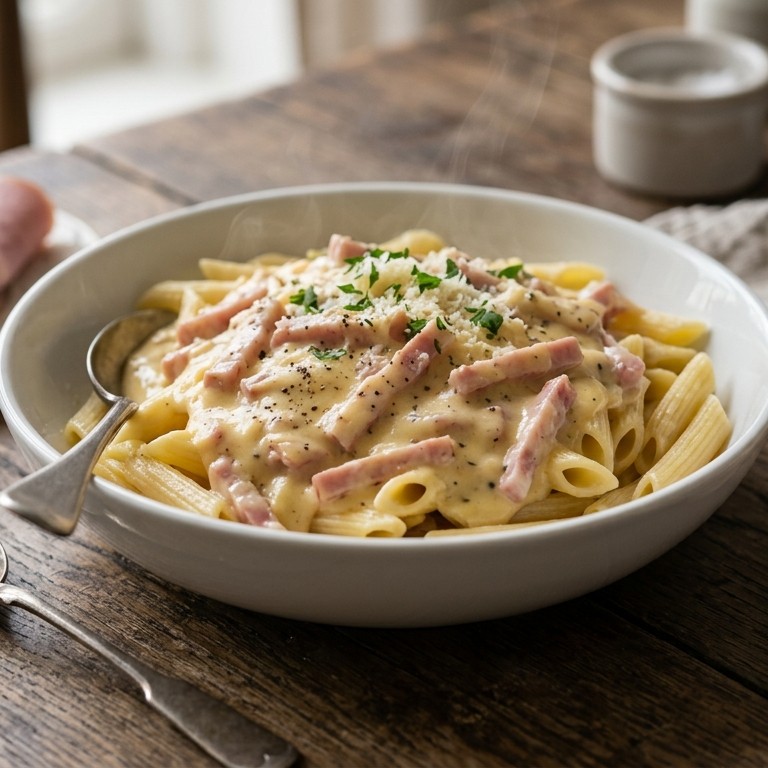 Ham-kaas saus recept