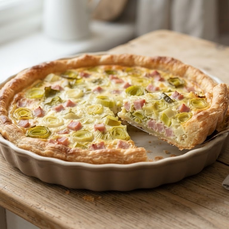 Ham-prei quiche recept