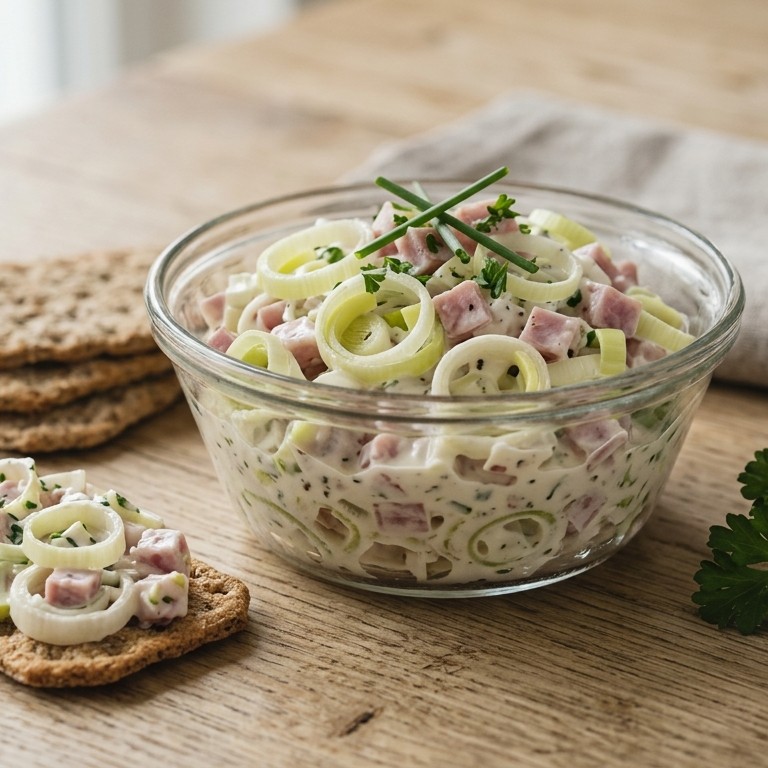 Ham prei salade recept