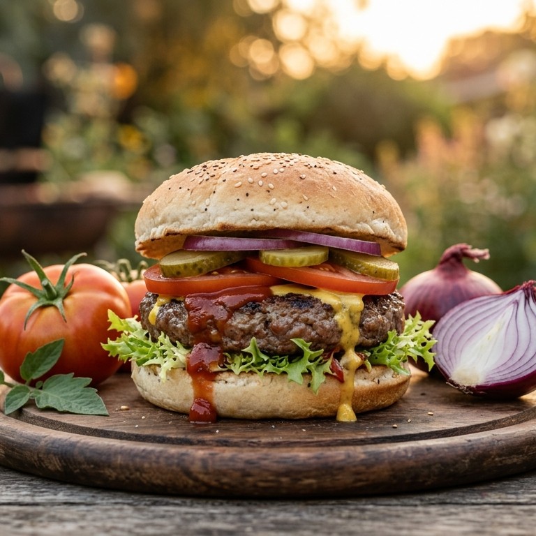 Hamburger met augurk recept