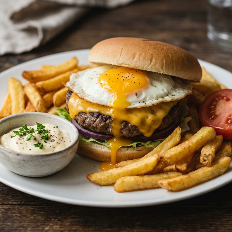 Hamburger patatje recept