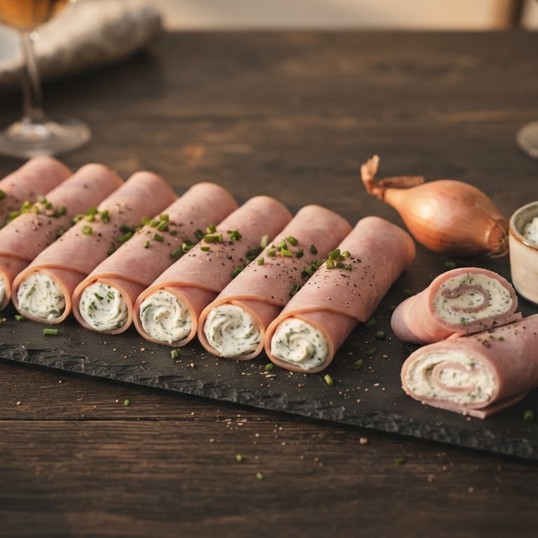 Hamrolletje met boursin recept