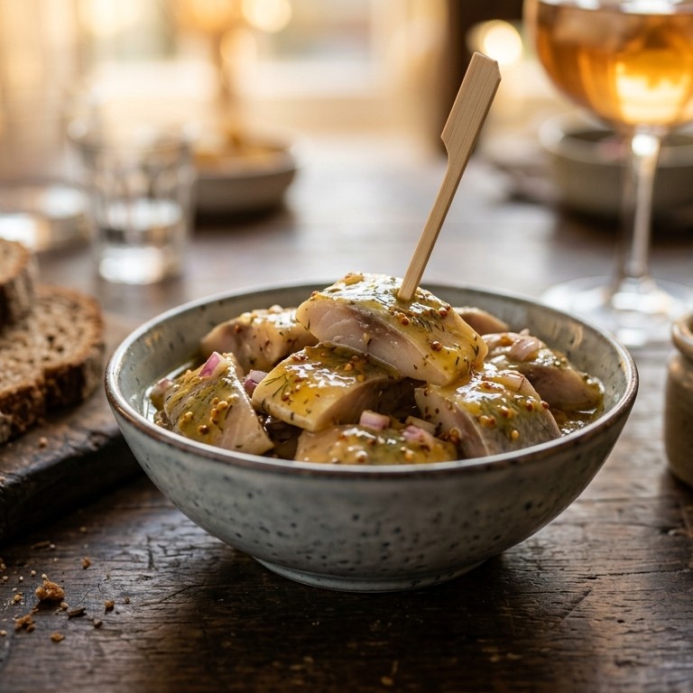 Haring honing-mosterd recept