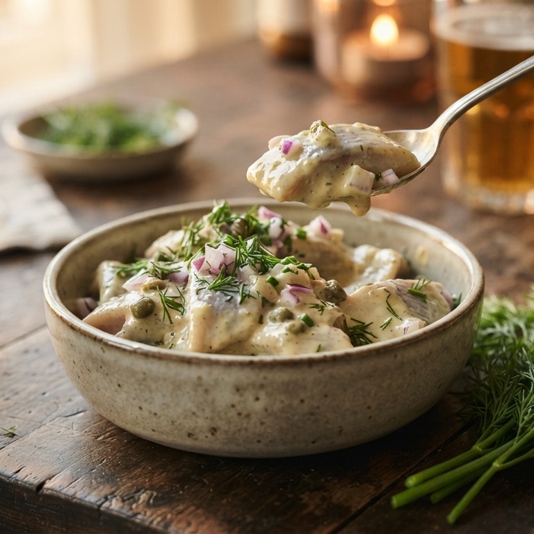 Haring mosterdsalade recept