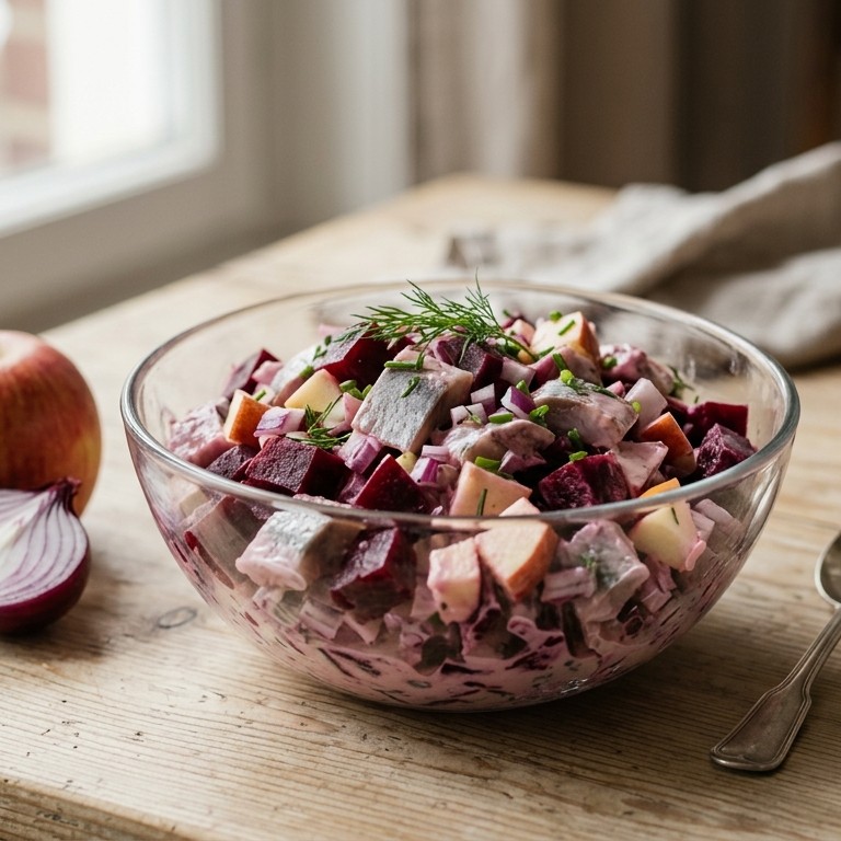 Haringbieten salade recept