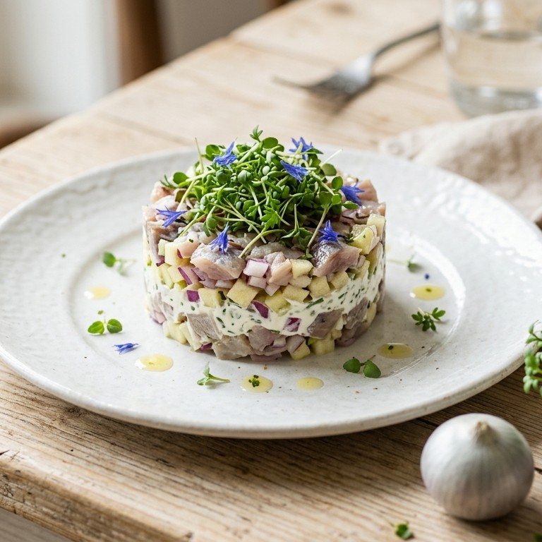 Haringtartaar met appel recept