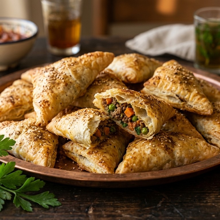 Hartige bladerdeeg flapjes recept