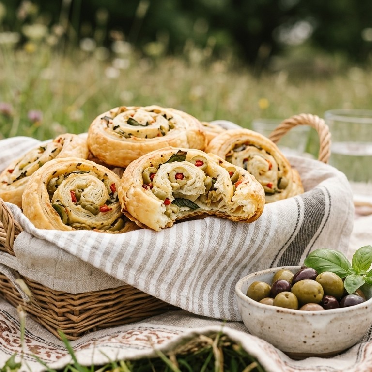 Hartige bladerdeegbroodjes voor de picknick recept