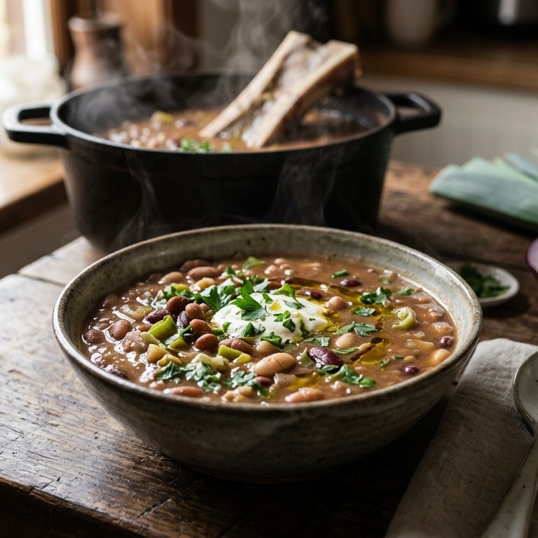 Hartige bruinebonen mix soep recept