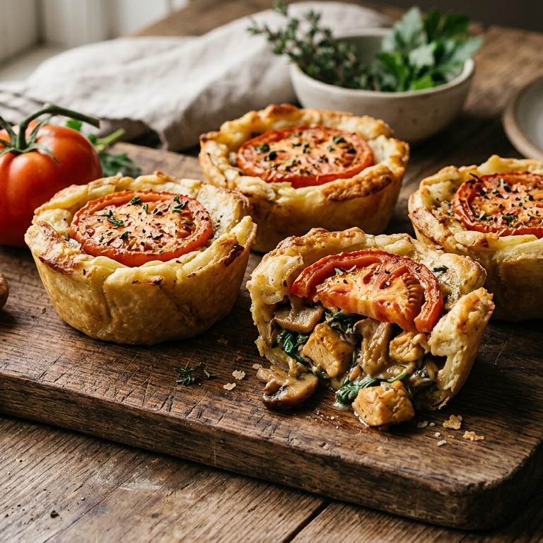 Hartige kiptaartjes recept