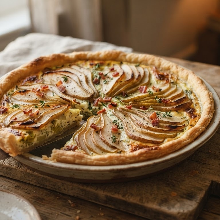 Hartige perentaart voor buffet recept