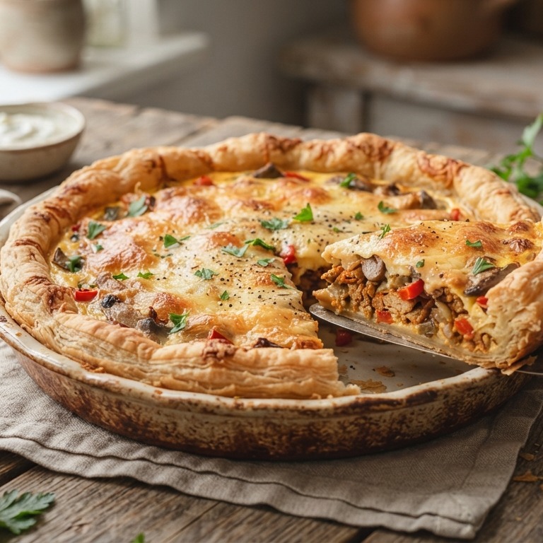 Hartige shoarma-quichetaart recept