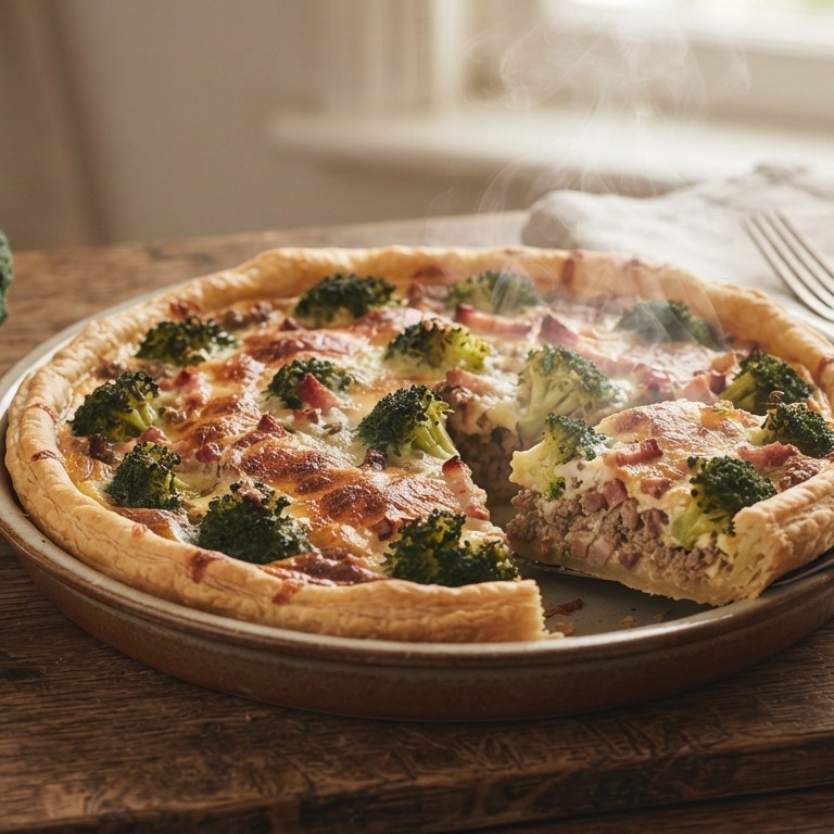 Hartige taart met broccoli recept