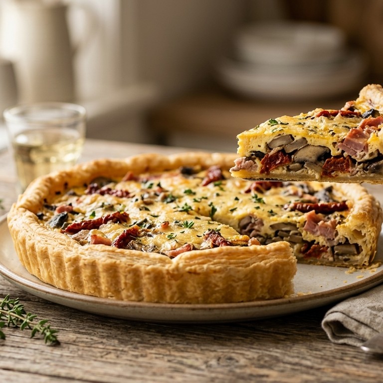 Hartige taart met Italiaans tintje recept