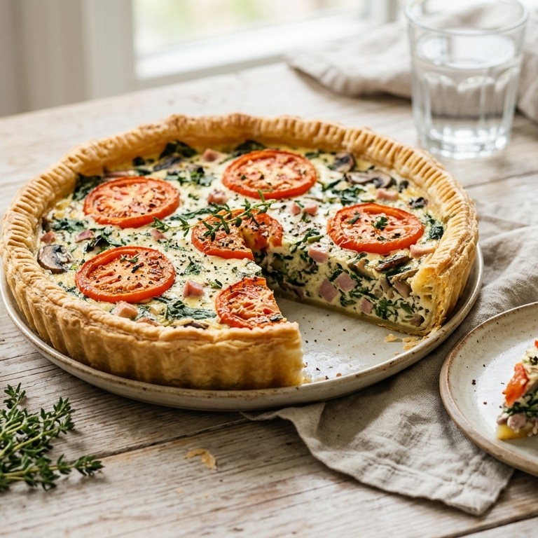 Hartige taart met paturain en mon chou recept