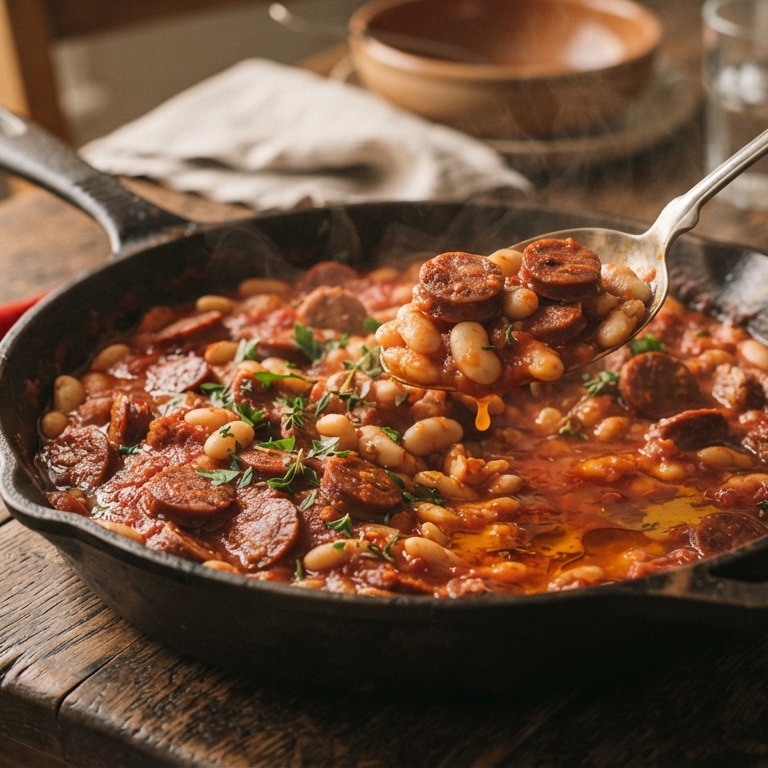 Hartige witte bonen maaltijd recept