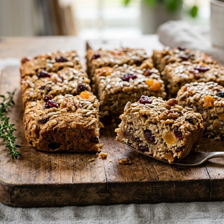 Haverkoek met gedroogd fruit en citroen recept