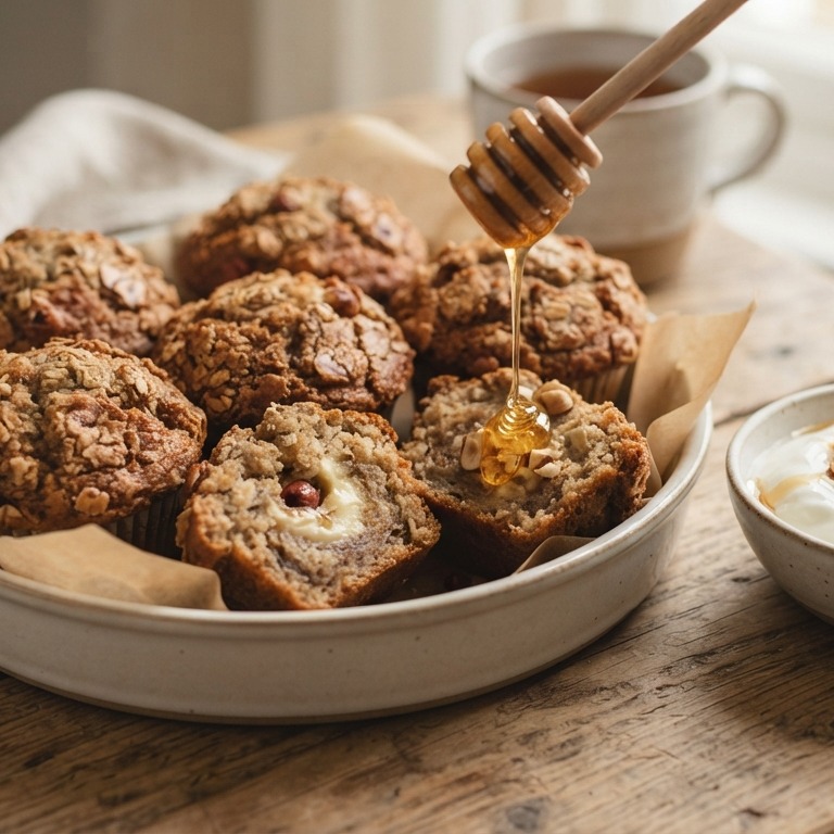 Hazelnootkrokant muffins met banaan recept
