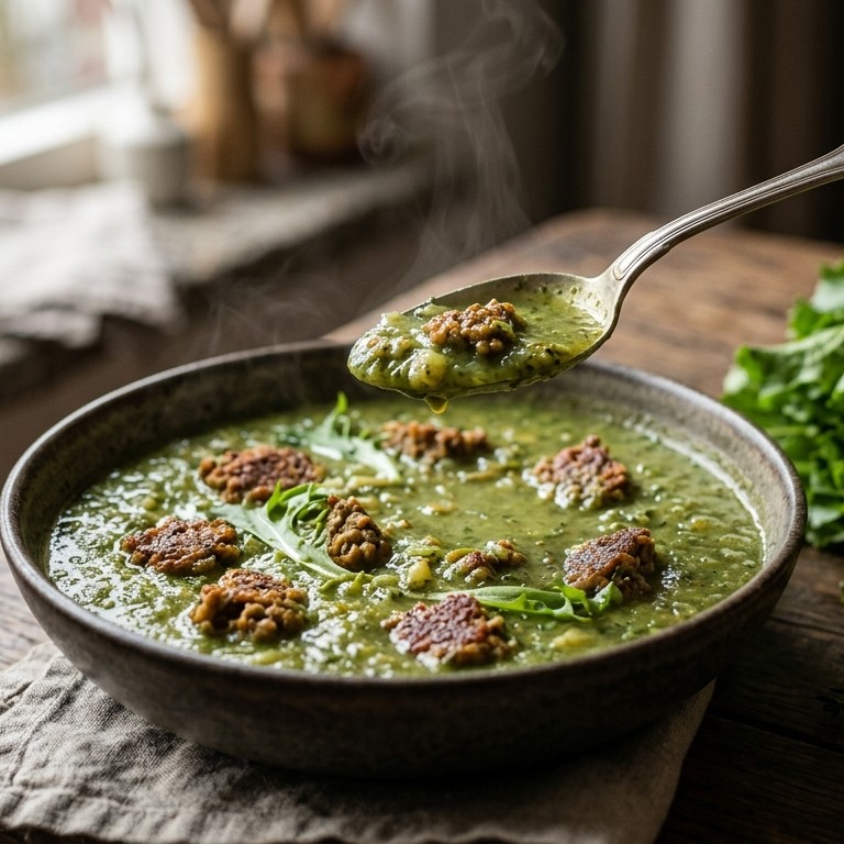 Heksensoep met eilandjes (vegetarisch) recept