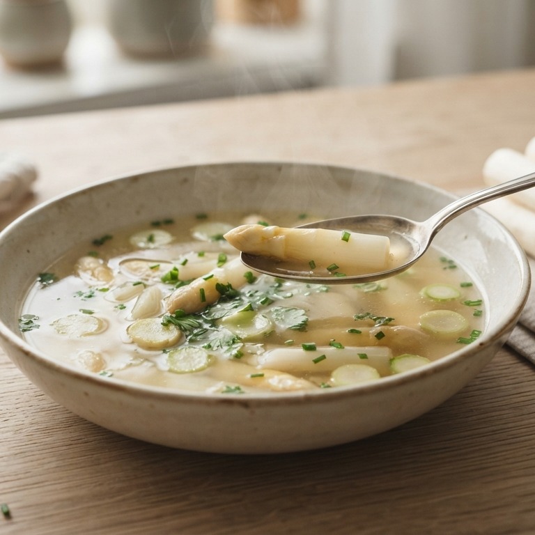 Heldere aspergesoep recept