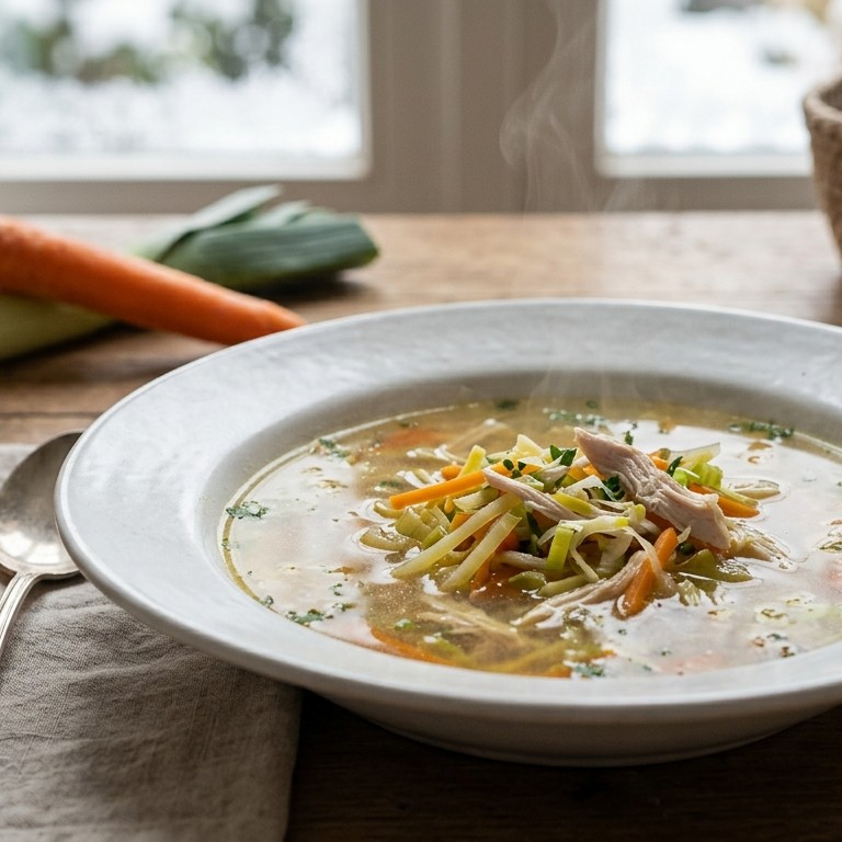 Heldere kippensoep recept