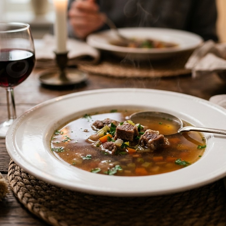 Heldere ossenstaartsoep recept