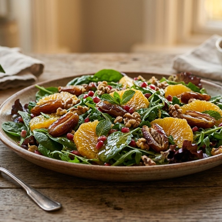 Herfstsalade met Marokkaanse invloeden recept