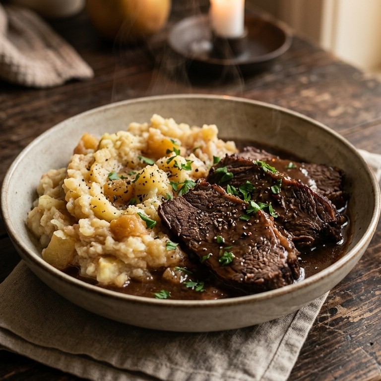 Hete bliksem met klapstuk recept