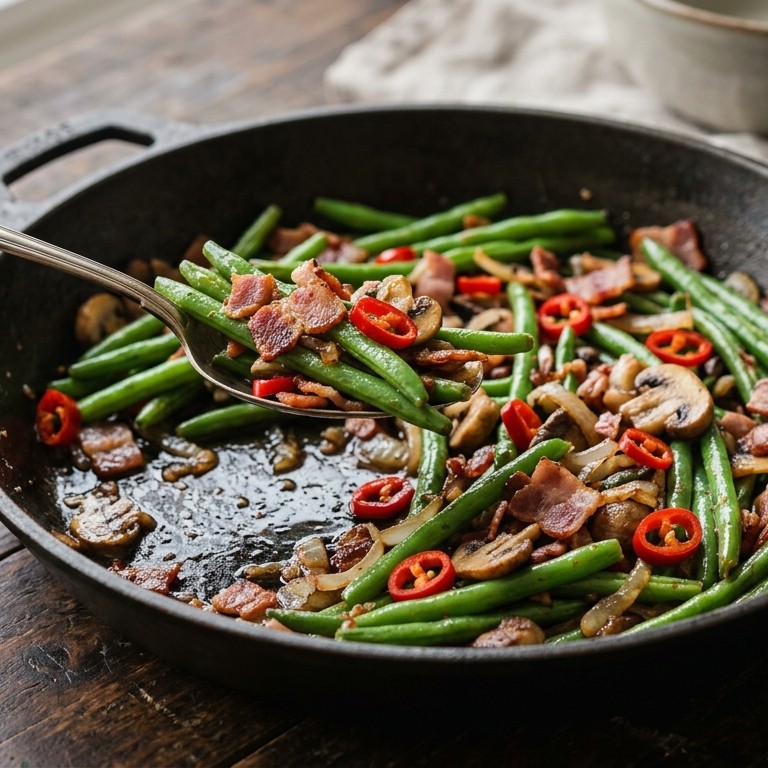 Hete sperziebonen recept