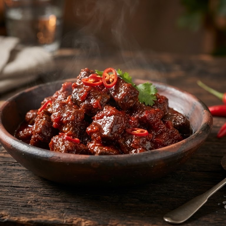 Hete vleesjes van oma ambon recept
