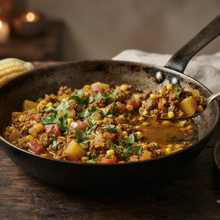 Hindoestaanse schotel met maïs recept