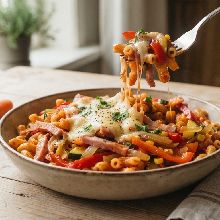 Hollandse macaroni met zomergroenten recept