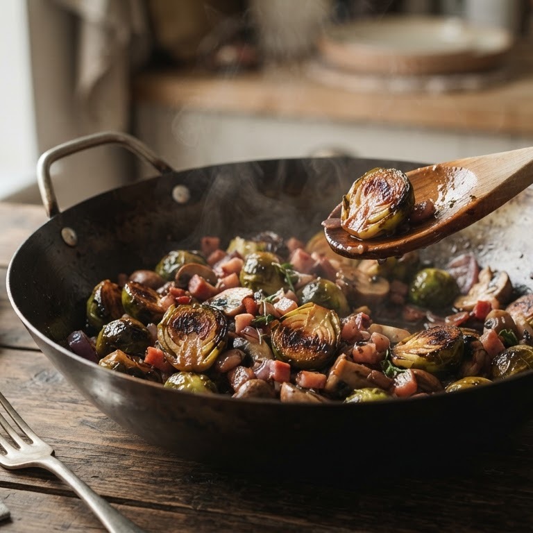 Hollandse spruiten uit de wok recept