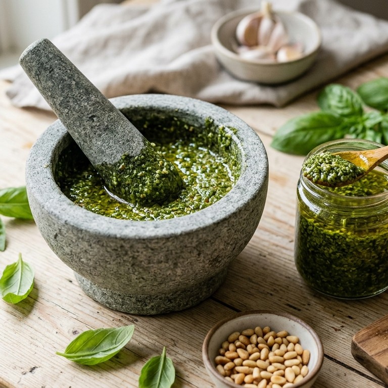 Home-made pesto recept