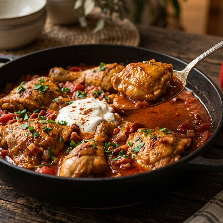 Hongaarse kip recept