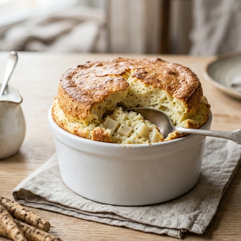 Hongaarse Schorsenerensoufflé / Feketegyökér pudding recept