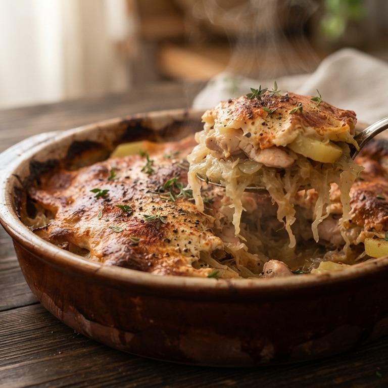 Hongaarse  zuurkoolschotel recept
