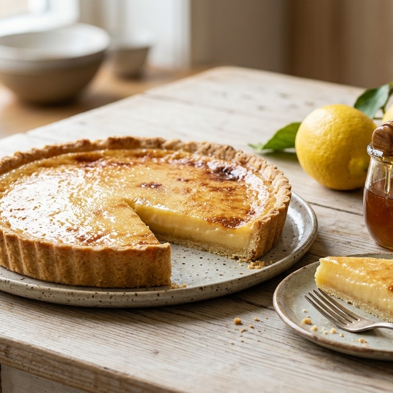 Honing-citroentaart recept