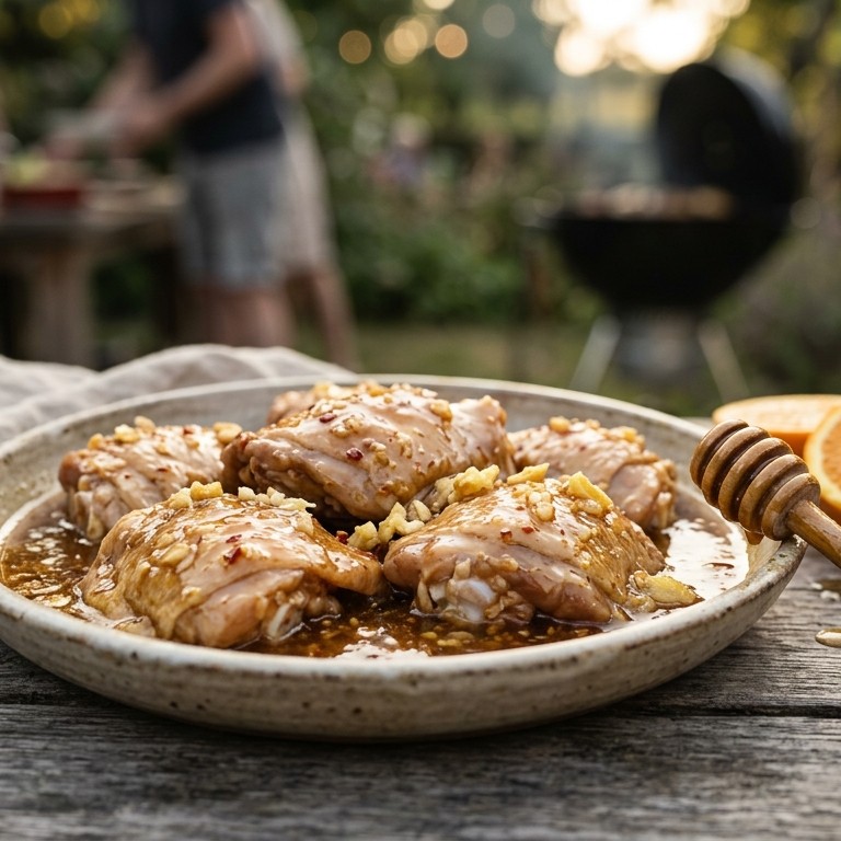 Honing gembermarinade recept