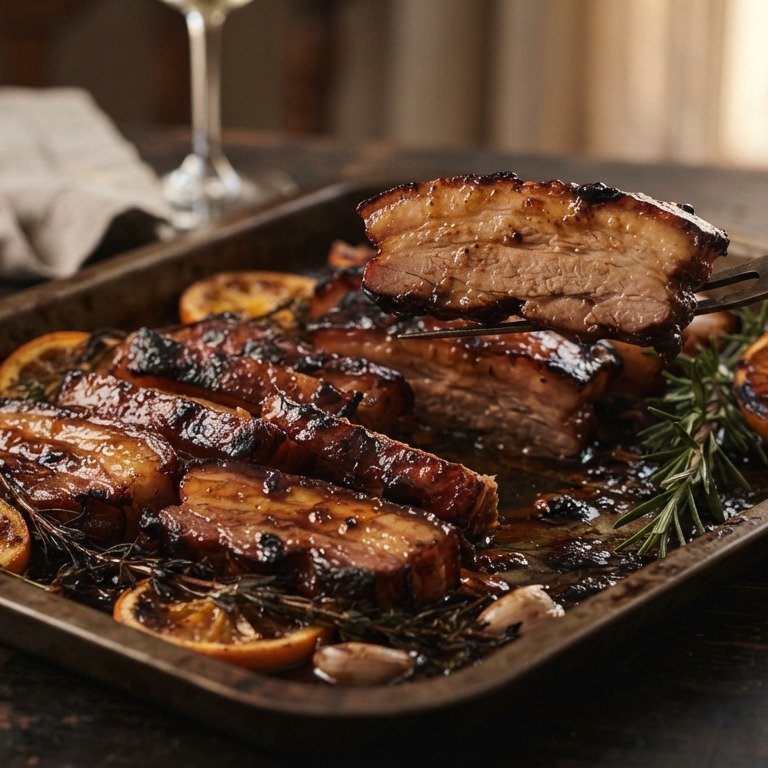 Honing mosterd speklapjes recept